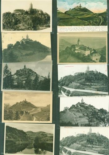 Kahla Lot mit 24 AK Leuchtenburg