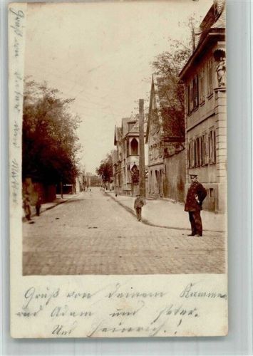 Lampertheim 1902 Dorfstrasse Polizist Ort handschriftlich