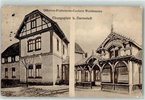 Waldhausen 1912 Übungsplatz Offiziers-Frühstück-Casinos