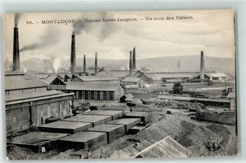 Montlucon Usines Saint-Jacques un coin des Usines