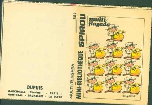 Mini Bibliotheque Spirou Comic in französischer Sprache 32 Seiten 8,5 cm hoch 6,5 cm breit