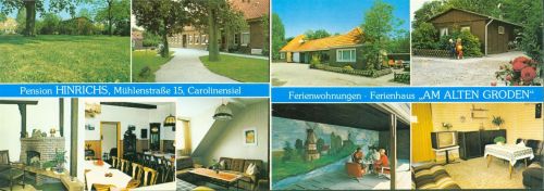 Carolinensiel Pension Hinrichs Am Alten Groten Innen- und Aussenansicht Klappkarte
