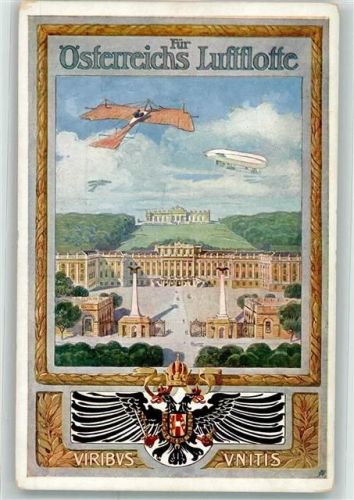Wien Flugzeug Zeppelin Wappen Spende Schloss