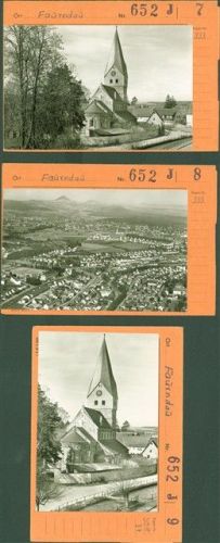 Faurndau Lot mit 3 AK Musterkarten Original aus Metzarchiv Bestellvorgänge und Auflagenzahlen