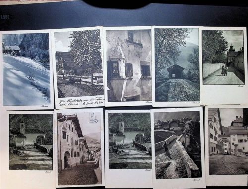 Lot mit 21 AK Incavo-Gravure Verlag Brunner (Mischöl-Schiers)
