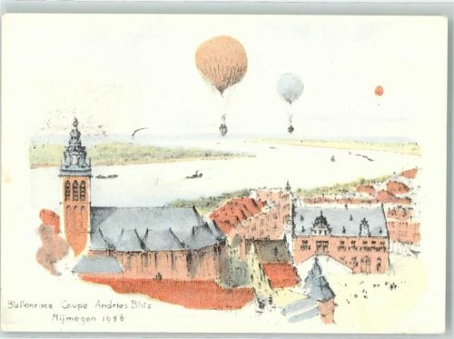 Nijmegen 1957 Ballonrace Coupe Andries Blitz - OE-DZA Omo Commandant Fred Dolder