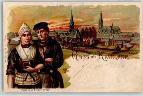 Kevelaer Holländer Pilger-Typen Trachten Marienbasilika sign. G. Schoofs