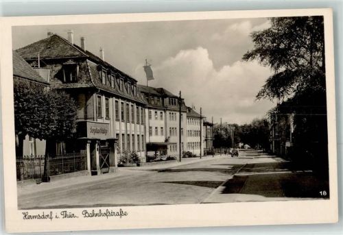 07629 O6530 Hermsdorf , Thür - Bahnhofstraße Oldtimer