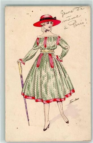 A. Noyer Serie 12 Croquis de Printemps Mode AK