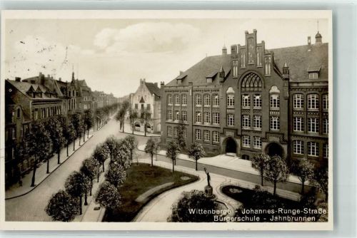 Wittenberge Johannes-Runge-Straße Bürgerschule Jahnbrunnen
