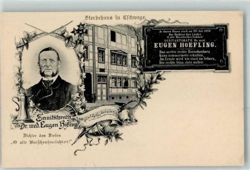 Eschwege Sterbe Haus Sanitätsrat Dr. med. Eugen Höfling Noten