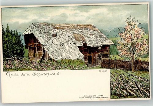 1897 Schwarzwaldhaus auf AK Verlag Seeger AK