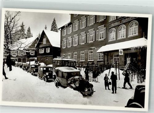 Ruhestein Kurhaus Gebr. Klumpp Autos Rotes Kreuz Ski