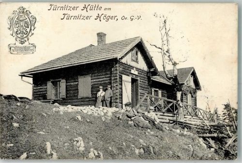 Türnitz 1912 Türnitzer Hütte am Türnitzer Höger