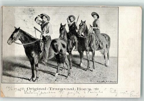 1898 Transvaal Boers auf einem Pferd