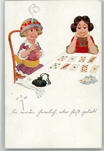sign. HSB Herbert Schultz Herschau Kartenspiel Verlag Neue Meister Nr. 443