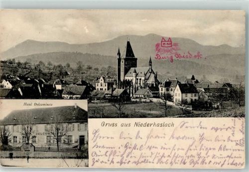 Niederhaslach 1908 Hotel Delcominete