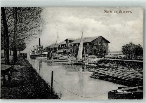 Stegen 1912 Schiff Segelboot Ruderboot
