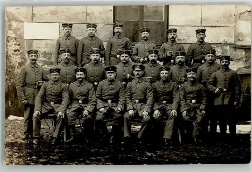 Warschau 1916 Uniform WK I Kaserne Ort handschriftlich