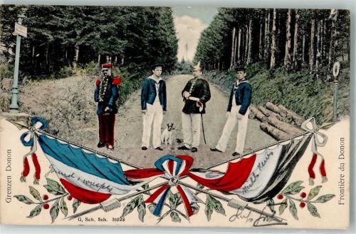 1907 Grenzen Donon Frankreich Deutschland