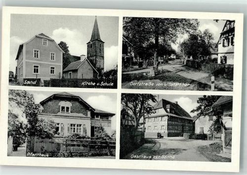 Sand Gasthaus Zur Sonne Dorfstraße Pfarrhaus Kirche Schule