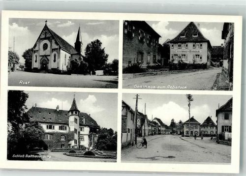 Rust Schloß Balthasarburg Gasthaus zum Rebstock Kirche Dorfstraße