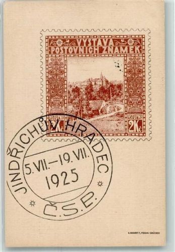 Jindrichuv Hradec Briefmarkenabbildung