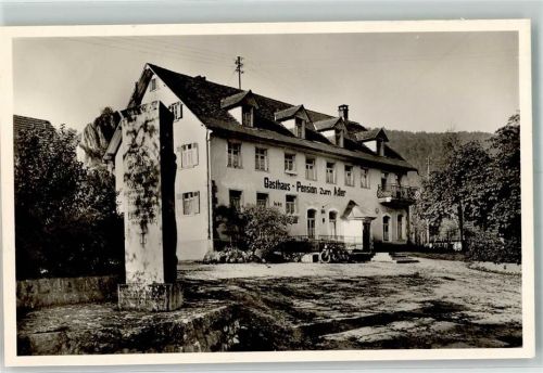 Hausen Gasthaus zum Adler Denkmal Motorrad Foto AK