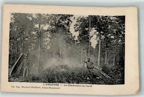 L`Argonne - Les Charbonniers au travail