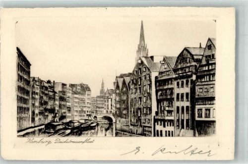 Hamburg Originalunterschrift Deichstraßenfleet Verlag W. Schulz u. Engelhard Nachf.