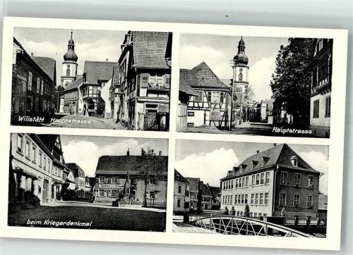 Willstätt Hauptstraße Kriegerdenkmal Schulhaus