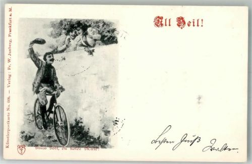 1898 All Heil Gruß Gott, du holde Maid , Verlag Juxberg Nr. 6 Adelskorrespondenz