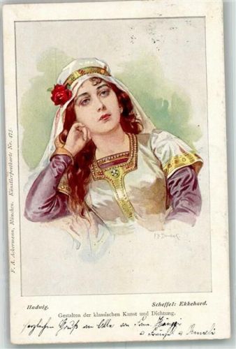 1898 Hadwig Scheffel Gestalten der klass. Kunst + Dichtung