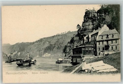 Hrensko Hotel Raddampfer Böhmische Schweiz