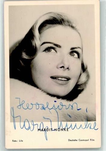 Original Unterschriften/ Autogramm Nünke Margit Filmschauspieler Foto AK
