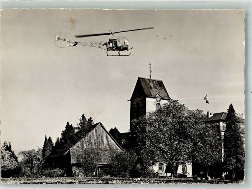 Romanshorn 1956 Schweizer Lebensrettungs-Gesellsch. Flugwacht Hubschrauber