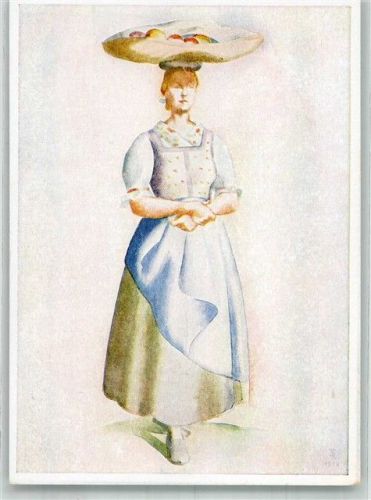 P.3 Reihe 2 Nr. 6 Südtiroler Volkstrachten Bozner Landfrau