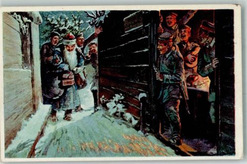 1916 Feldgraue Weihnachtsmann bringt Liebesgaben Karte Nr. 2