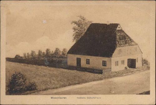 um 1920/30 Wesselburen, Hebbels Geburtshaus,Hans Schulz AKU1