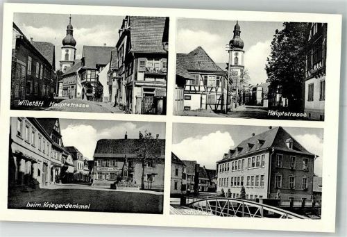 Willstätt Hauptstraße Kriegerdenkmal Schulhaus