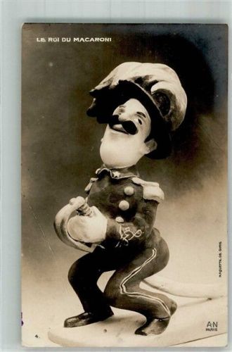 Le Roi du Macaroni Karikatur Verlag A. Noyer Nr. 4 Politik