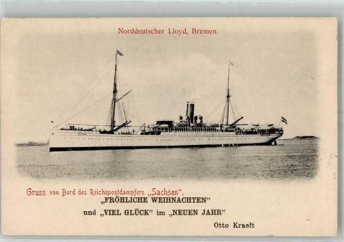 1903 Reichspostdampfer Sachsen