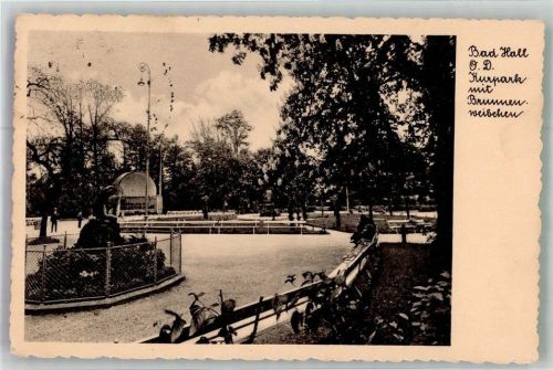 Bad Hall 1941 Denkmal Brunnenweibchen Kurpark