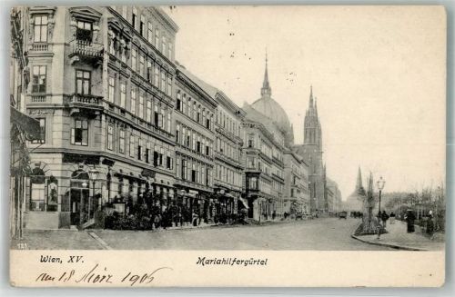 Wien 1906 Mariahilfergürtel