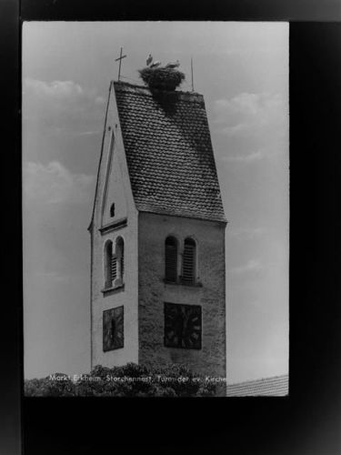 Erkheim Storchennest, Turm der Ev. Kirche