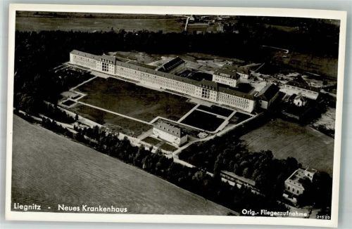 Liegnitz 1938 Fliegeraufnahme Krankenhaus