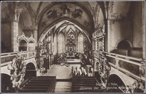 1931 Bergkirche von innen, Schleitz,Trincks & Co AKU2