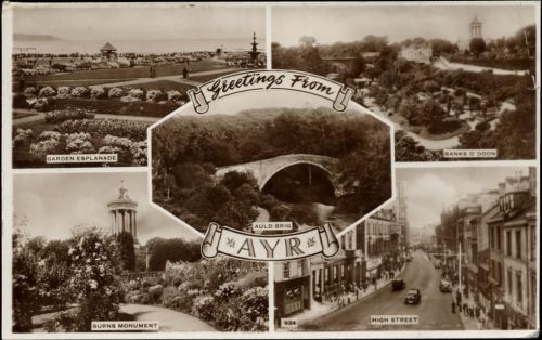 1960 Grüße aus Ayr, 5 Ansichten,A.D. Henderson