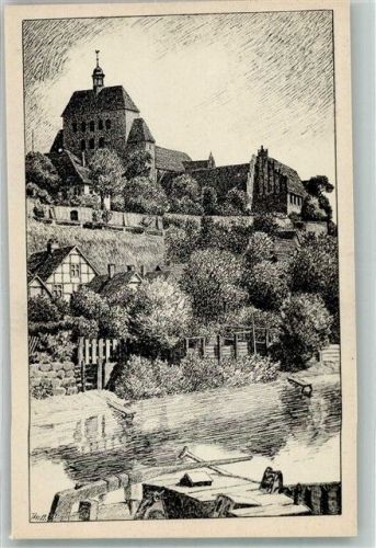 Havelberg Dom mit Stadtgraben