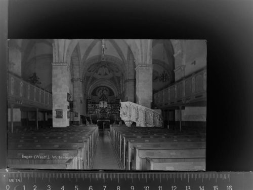 32130 W4904 Enger , Westf GLASNEGATIV Wittekindkirche